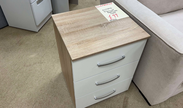 3 Drawer Bedside